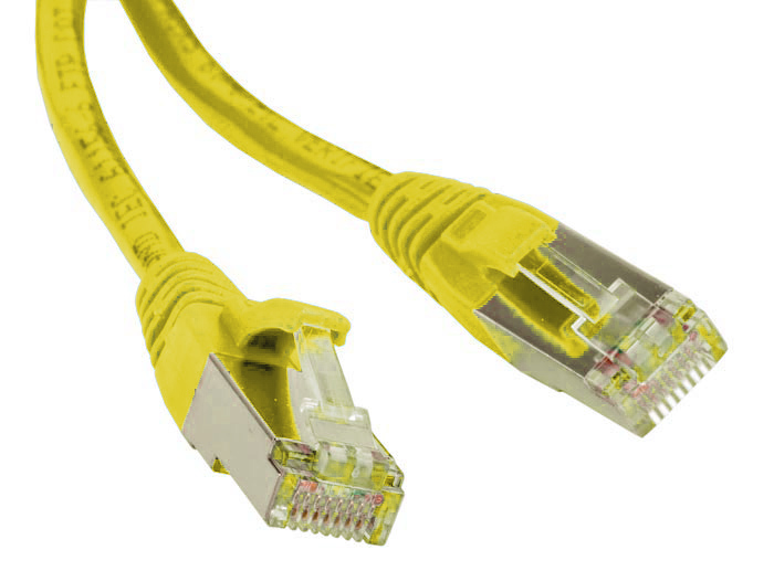 ����-���� Hyperline PC-LPM-STP-RJ45-RJ45-C6-3M-LSZH-YL ������ ��������������