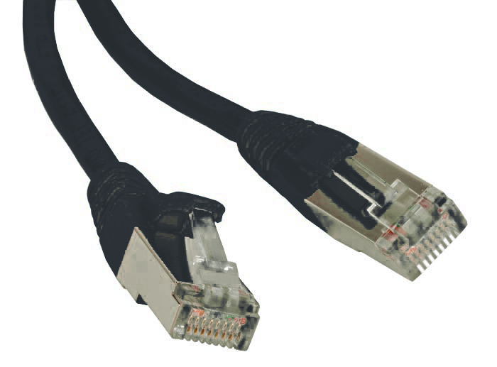 ����-���� Hyperline PC-LPM-STP-RJ45-RJ45-C6-3M-LSZH-BK ������ ��������������