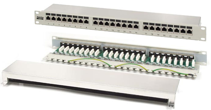 ����-������ 24 ����� RJ-45, ��������� 6 , 19" ��������������