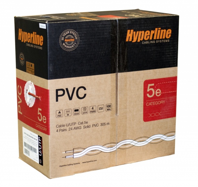 ������ ����� ���� UUTP4-C5E-S24-IN-PVC-RD-305, 4 ����, ��������� 5e, �����������, �������