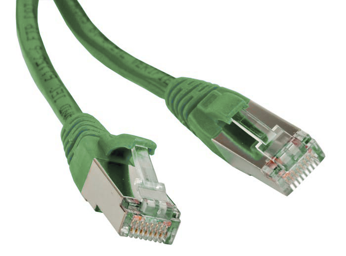 ����-���� Hyperline PC-LPM-STP-RJ45-RJ45-C6-15M-LSZH-GN ������� ��������������