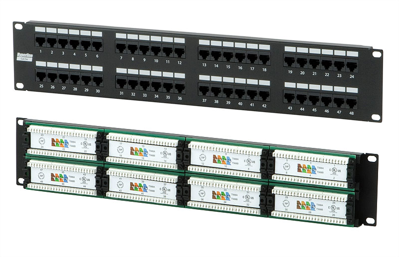 ����-������ 48 ������ RJ-45, ��������� 5e , 19"