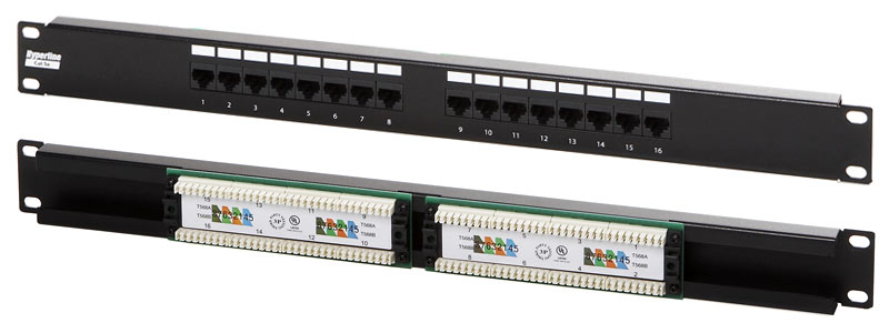 ����-������ Hyperline 16 ������ RJ-45 (PP3-19-16-8P8C-C5E-110D)
