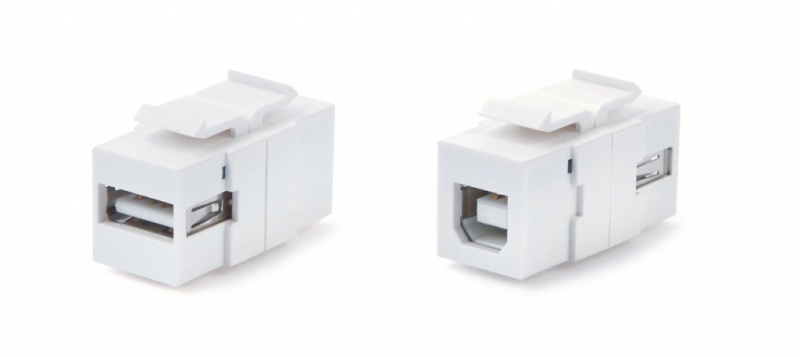 ������ Keystone Jack KJ1-USB-A-B2-WH � ��������� ��������� USB 2.0 (Type A-B)