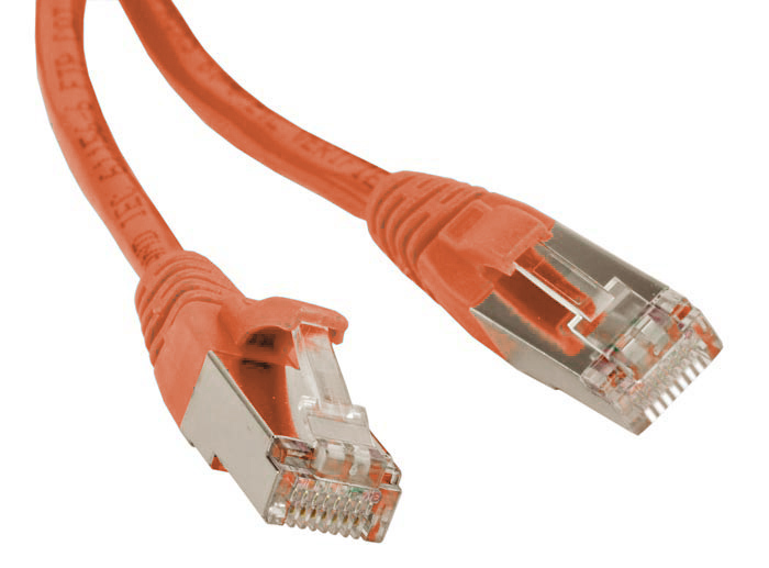 ����-���� Hyperline PC-LPM-STP-RJ45-RJ45-C5e-1M-LSZH-OR ��������� ��������������
