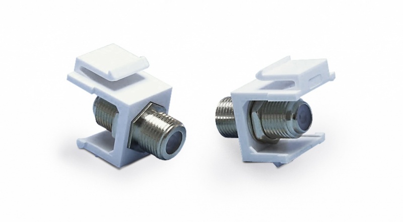 ������ Keystone Jack KJ1-FCON-N-WH � ��������� ��������� F-����, nickel plated