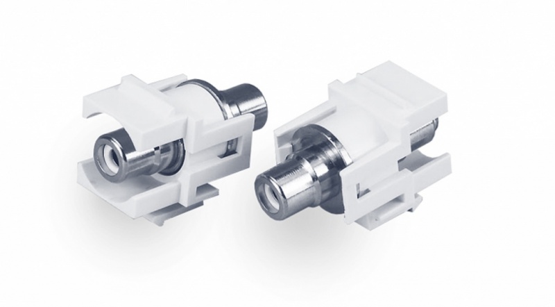 ������ Keystone Jack KJ1-RCA/WH-D-WH � ��������� ��������� RCA (�����)