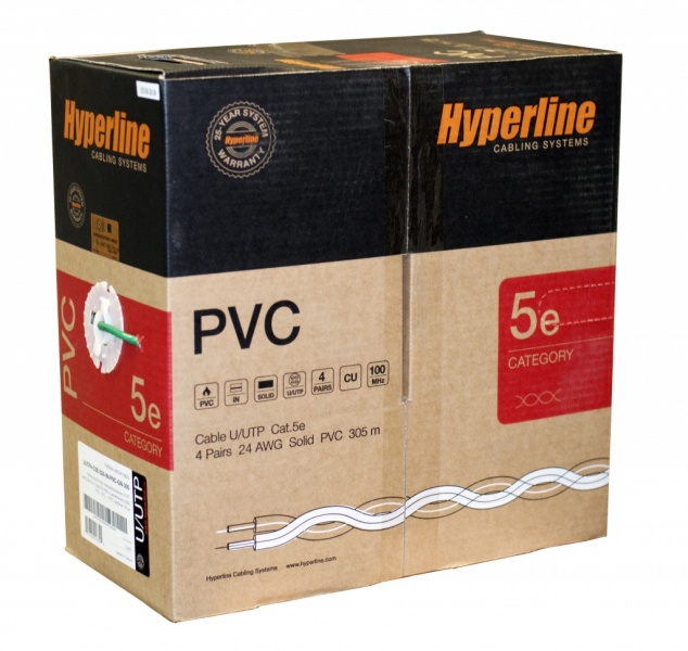 ������ ����� ���� UUTP4-C5E-S24-IN-PVC-GN-305, 4 ����, ��������� 5e, �����������, �������