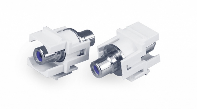 ������ Keystone Jack KJ1-RCA/BL-D-WH � ��������� ��������� RCA (�����)