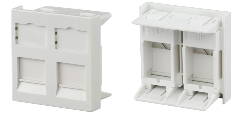 ������� 45x45 ��� 2� ������� ������� Keystone Jack