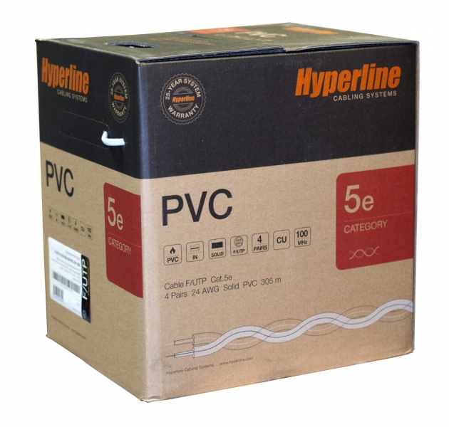 ������ ����� ���� FUTP4-C5E-S24-IN-PVC-GY-305, 4 ����, ��������� 5�, �����������