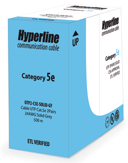 ������ ����� ���� UUTP2-C5-S24-IN-PVC-GY-500, 2 ����, ��������� 5, �����������