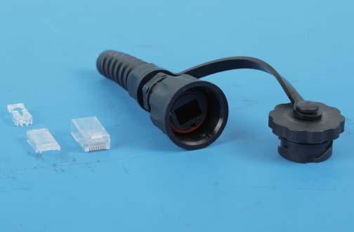 ������������ ������ RJ-45 (8P8C) ��� ����� ����, IP67, ��������� 6