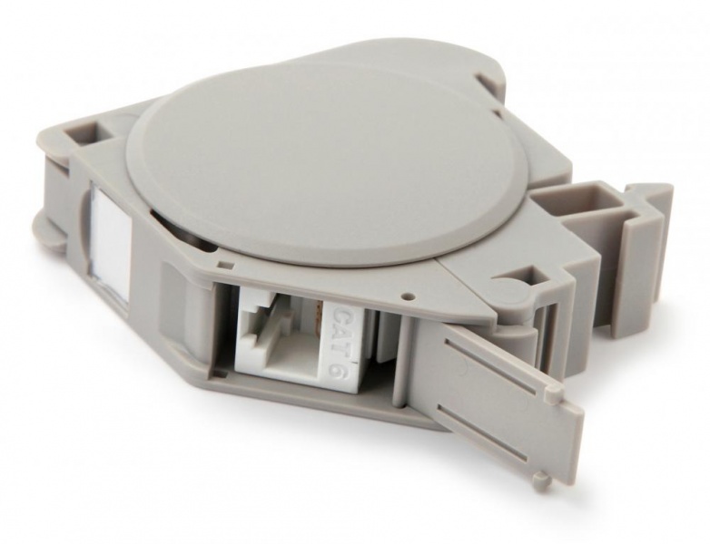 ��������� FP-IE-DIN-KJ-1A-GY ��� ������ Keystone Jack �� DIN-�����