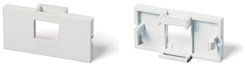 ������� 25x50 ��� 1 ������ Keystone Jack SIP-SBB2-1-WH